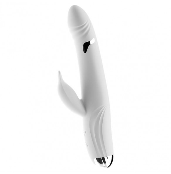MizzZee - Electric Shock Dual Vibrator Wand (Chargeable - White)